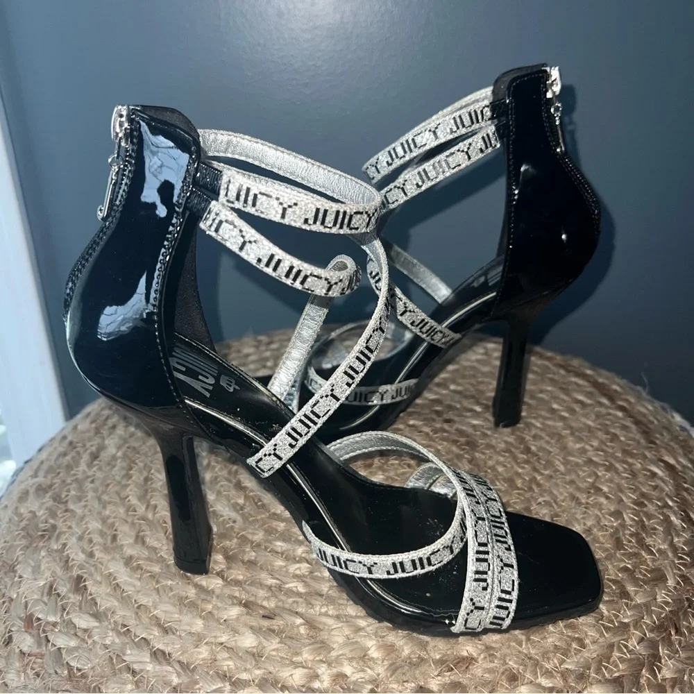 Juicy Couture Logo Strappy Sandals